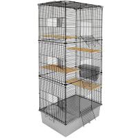 Клетка д/грыз CRAFT Шиншилла-3 58*40*94см разборная без наполнения светло-се/43072св-сер-ч/Дарэленд