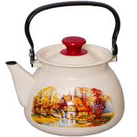 Чайник 3л с метал. ручкой сферич. слоновая кость Старая мельница 42104-122/6-У4 /4шт/Керчь Чайник 3л с метал. ручкой сферич. слоновая кость Старая мельница 42104-122/6-У4 /4шт/Керчь