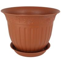 Цветочный горшок Виноград 2,25л терракот с поддоном 5PL0153 