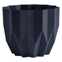 Кашпо Геометрия 2,2л антрацит с дренаж. вставкой КШ-5807 /24шт/ПП Кашпо Геометрия 2,2л антрацит с дренаж. вставкой КШ-5807 /24шт/ПП