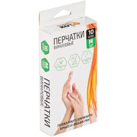 Перчатки хозяйственные виниловые неопудренные М (10шт бокс) 008341/50шт/Рыжий Кот Перчатки хозяйственные виниловые неопудренные М (10шт бокс) 008341/50шт/Рыжий Кот