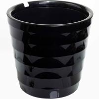 Кашпо Лаура 16,6л черный с вставкой ЛР30-75 /1шт/ЛГ