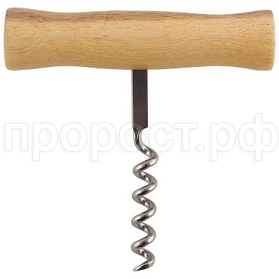 Штопор ELACA нерж сталь ручка деревянная 9*9см Mallony Штопор ELACA нерж сталь ручка деревянная 9*9см Mallony