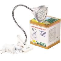 Фитосветильник Фотосинтез-7 гибкая ножка+прищепка (4красных,3синих) Е27 Фитосветильник Фотосинтез-7 гибкая ножка+прищепка (4красных,3синих) Е27