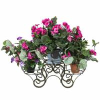 Подставка РЗДИ Настольная ПРУТ Фантазия 3 горшка медь