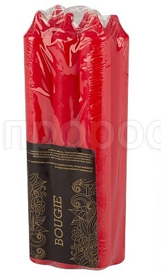 Свечи столовые Simple (6шт) красные 007886 Свечи столовые Simple (6шт) красные 007886