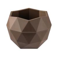 Кашпо Топаз 1,2л трюфель с вставкой КШ-3022 /12шт/ПП  Кашпо Топаз 1,2л трюфель с вставкой КШ-3022 /12шт/ПП