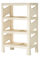 Подставка для обуви Плетенка слоновая кость 16028 Подставка для обуви Плетенка слоновая кость 16028