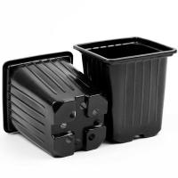 Горшок для рассады 0,5л черный квадратный мягкий 9*9*10см КВ9М Горшок для рассады 0,5л черный квадратный мягкий 9*9*10см КВ9М