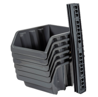 Лоток для метизов (6шт) 26,3*19,5*35см с планкой серо-свинцовый BR3753СРСВ Лоток для метизов (6шт) 26,3*19,5*35см с планкой серо-свинцовый BR3753СРСВ