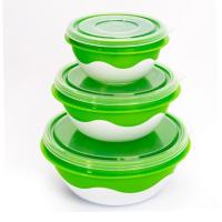 Набор мисок Матрешка (3шт) оливковый /20шт/03064/Арз Набор мисок Матрешка (3шт) оливковый /20шт/03064/Арз