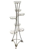 Подставка РЗДИ на 7 горшков квадратный прут серебро 207 Подставка РЗДИ на 7 горшков квадратный прут серебро 207