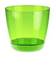Кашпо ОРХИДЕЯ 1,5л прозрачно-зеленый М3050