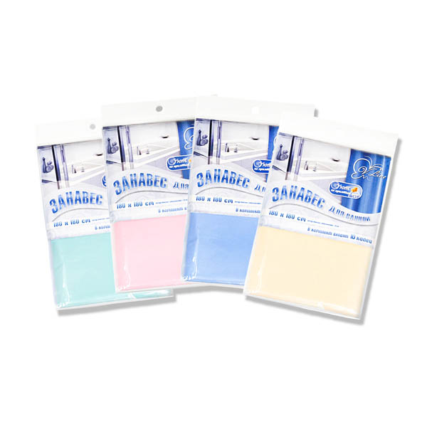 Занавес для ванной 180*180см микс 