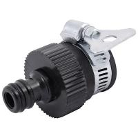 Полив Адаптер быстросъем. с хомутом 1/2-3/4" HL024 330071