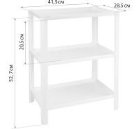 Полка универсальная 3 секции прямоугольная белый М2746 М-пласт Полка универсальная 3 секции прямоугольная белый М2746 М-пласт