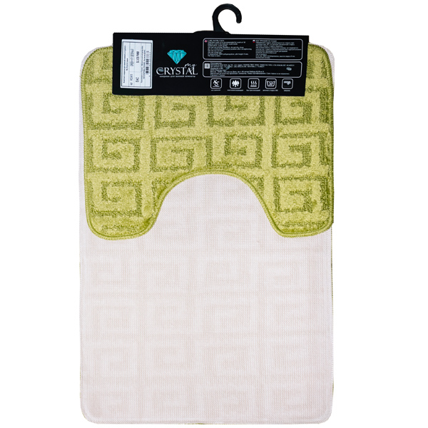 Комплект ковриков д/ванной и WC Рим 50*80/40*50см зеленый МС2-513 /25шт/ My Crystal Комплект ковриков д/ванной и WC Рим 50*80/40*50см зеленый МС2-513 /25шт/ My Crystal