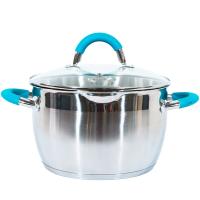 Кастрюля 5.1л Bravo стекл.крышка 22*13.5см нерж.сталь, капс.дно, ручки сталь /6шт/005431 Кастрюля 5.1л Bravo стекл.крышка 22*13.5см нерж.сталь, капс.дно, ручки сталь /6шт/005431
