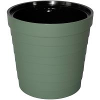 Кашпо Дюна 11л изумрудный с вставкой 02097 /5шт/Милих Кашпо Дюна 11л изумрудный с вставкой 02097 /5шт/Милих