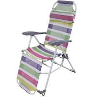 Кресло-шезлонг складное с цветными полосками до 100кг К3/П Кресло-шезлонг складное с цветными полосками до 100кг К3/П