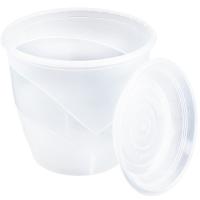 Цветочный горшок Венеция 2л прозрачный с поддоном