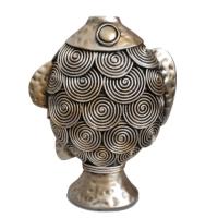 Ваза рыбка круглая (золото+серебро) 718518/I171 Ваза рыбка круглая (золото+серебро) 718518/I171