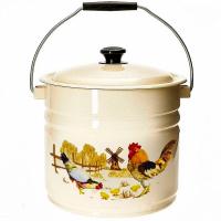 Ведро 10л эмаль с/к ц/слоновая кость Подворье 41204-222/6-У2 /2шт/Керчь   Ведро 10л эмаль с/к ц/слоновая кость Подворье 41204-222/6-У2 /2шт/Керчь