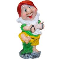 Гномик с гармошкой 15x15х35см 12715 Гномик с гармошкой 15x15х35см 12715