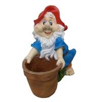 Гном у горшка L27W25H43см 626006/K109