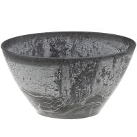 Кашпо МИКРИТ овал 1,4л серый слайн М3108 /16шт/М-пласт