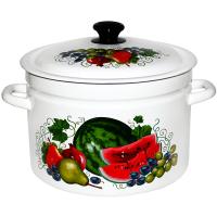 Кастрюля 6л эмаль цил борт белая Восточные дары 41804-182/6-У4 /4шт/Керчь   Кастрюля 6л эмаль цил борт белая Восточные дары 41804-182/6-У4 /4шт/Керчь