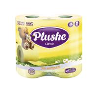 Туалетная бумага 2 слоя "Plushe Classic" 4рулона*18м ромашка 2085 Туалетная бумага 2 слоя "Plushe Classic" 4рулона*18м ромашка 2085