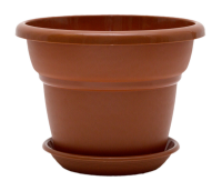Цветочный горшок Милано 2л терракотовый с поддоном 5PL0034