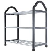 Полка для обуви 3-х ярусная  42*18,2*41см металл+пластик 312184 Полка для обуви 3-х ярусная  42*18,2*41см металл+пластик 312184