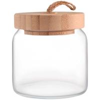 Банка стеклянная 575мл с бамбук крышкой ВУДИ /43573SLB Банка стеклянная 575мл с бамбук крышкой ВУДИ /43573SLB