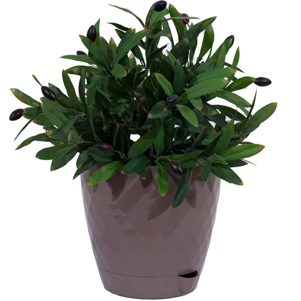 Кашпо Румба 3л мокко с прик. под. /24шт/ДТ