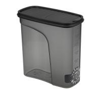 Емкость д/сыпуч. прод. 2л БЕСТ графитовый М1256 /16шт/М-пласт  Емкость д/сыпуч. прод. 2л БЕСТ графитовый М1256 /16шт/М-пласт