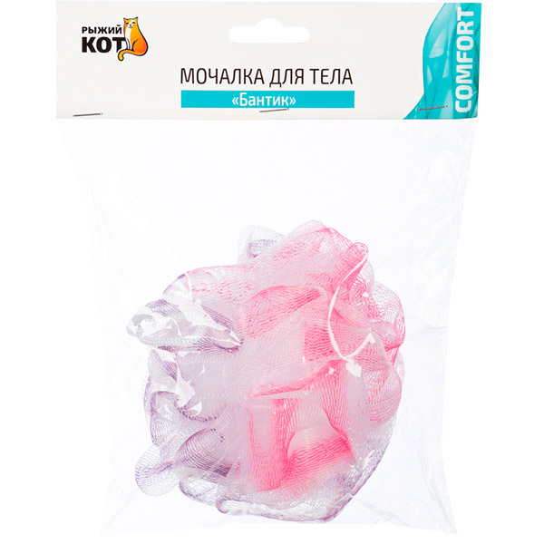 Мочалка д/тела BW "Бантик" 310520 /50/300шт/ Рыжий кот Мочалка д/тела BW "Бантик" 310520 /50/300шт/ Рыжий кот