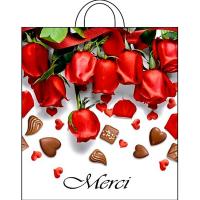 ПТЛ15450 Пакет 38*42 Мерси 1ШТ ПЭ с петлей /25/500шт/