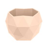 Кашпо Топаз 1,2л кремовый с вставкой КШ-3015 /12шт/ПП  Кашпо Топаз 1,2л кремовый с вставкой КШ-3015 /12шт/ПП