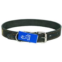 Ошейник кожа 26мм 1слойный на фетре прямой с надписью 53-58см/110000 Ошейник кожа 26мм 1слойный на фетре прямой с надписью 53-58см/110000