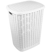 Корзина д/белья 50л 35*43*53см бежевый 