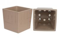 Кашпо Квадро 3,3л фраппе КВ16-10