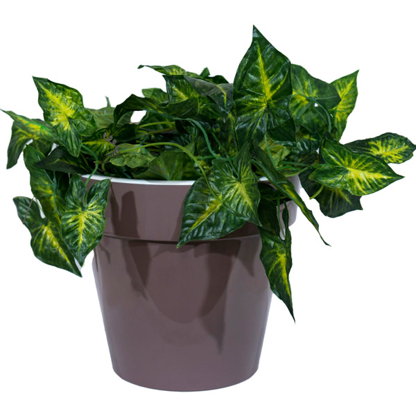 Кашпо Порто 9л мокко с вставкой /4шт/ДТ