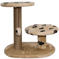 Когтеточка с двумя полками круг джут беж с игрушкой 37*57*55см/DONBARON Когтеточка с двумя полками круг джут беж с игрушкой 37*57*55см/DONBARON