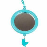 Игрушка д/птиц Zoo-M Зеркало большое с пластиковым подвесом блистер бирюз/5015 Игрушка д/птиц Zoo-M Зеркало большое с пластиковым подвесом блистер бирюз/5015