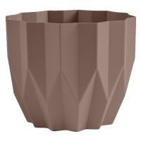 Кашпо Геометрия 2,2л мокачино с дренаж. вставкой КШ-5813 /24шт/ПП Кашпо Геометрия 2,2л мокачино с дренаж. вставкой КШ-5813 /24шт/ПП