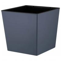Кашпо Лондон Cube 301*301мм 22л вулканический серый с вставкой IG7802 /4шт/ПР  Кашпо Лондон Cube 301*301мм 22л вулканический серый с вставкой IG7802 /4шт/ПР