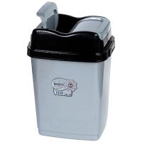 Ведро 8л д/мусора Флип серо-черный А023 /20шт/Арз Ведро 8л д/мусора Флип серо-черный А023 /20шт/Арз