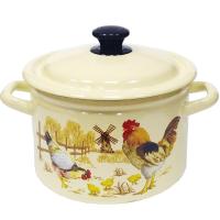 Кастрюля 7л эмаль цил борт слоновая кость Подворье 41804-192/6-У2/2шт/Керчь   Кастрюля 7л эмаль цил борт слоновая кость Подворье 41804-192/6-У2/2шт/Керчь